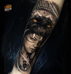 Tatuajes_mononoke_realismo_Tobias_Agustini_Logia_Barcelona 